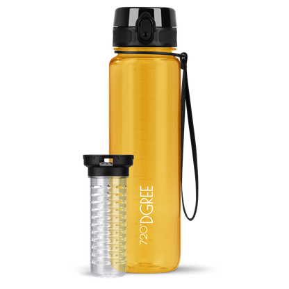 uberBottle Trinkflasche | crystalClear Fruchtbehälter