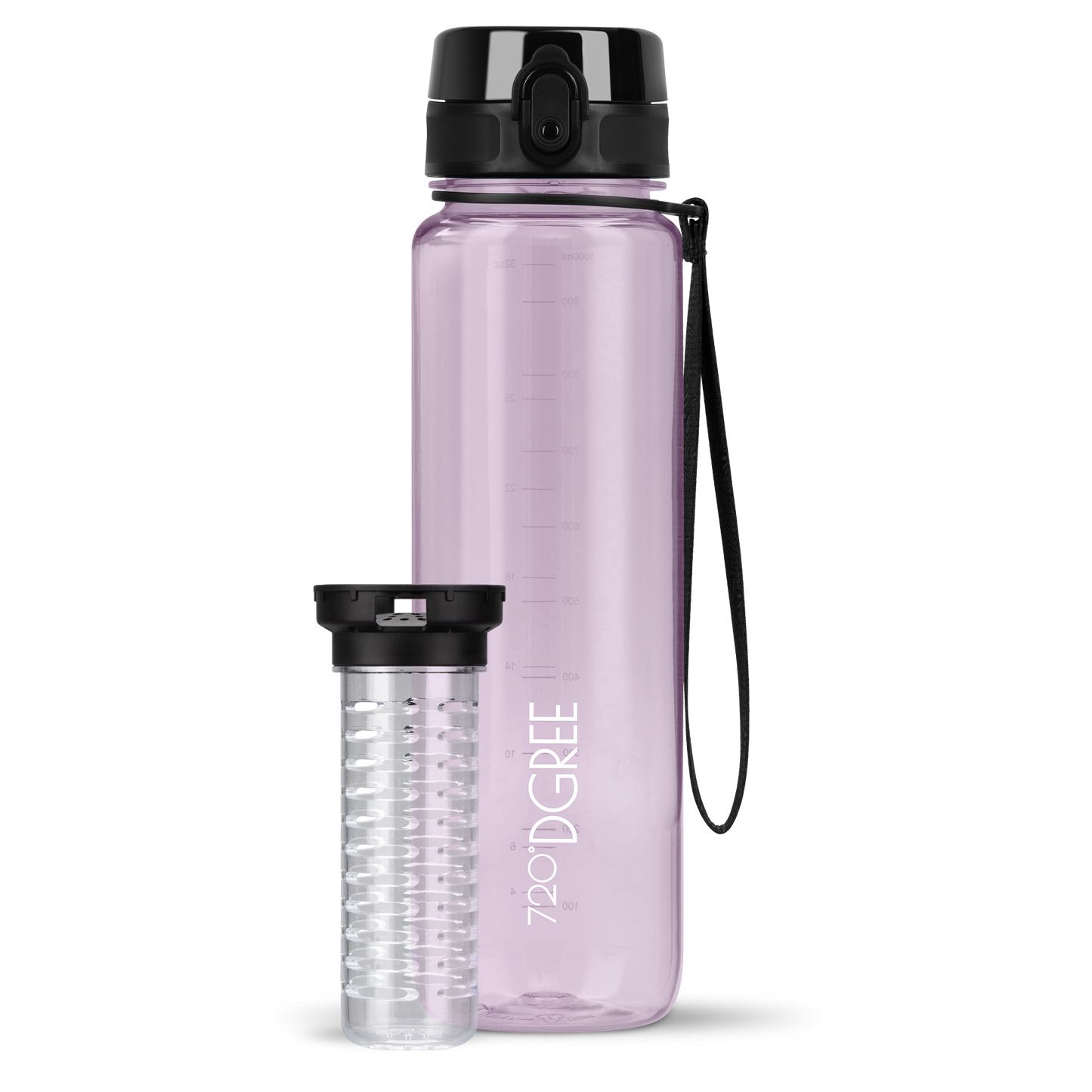 uberBottle Trinkflasche | crystalClear Fruchtbehälter