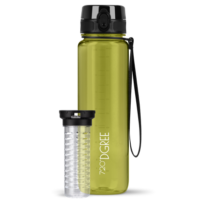 uberBottle Trinkflasche | crystalClear Fruchtbehälter