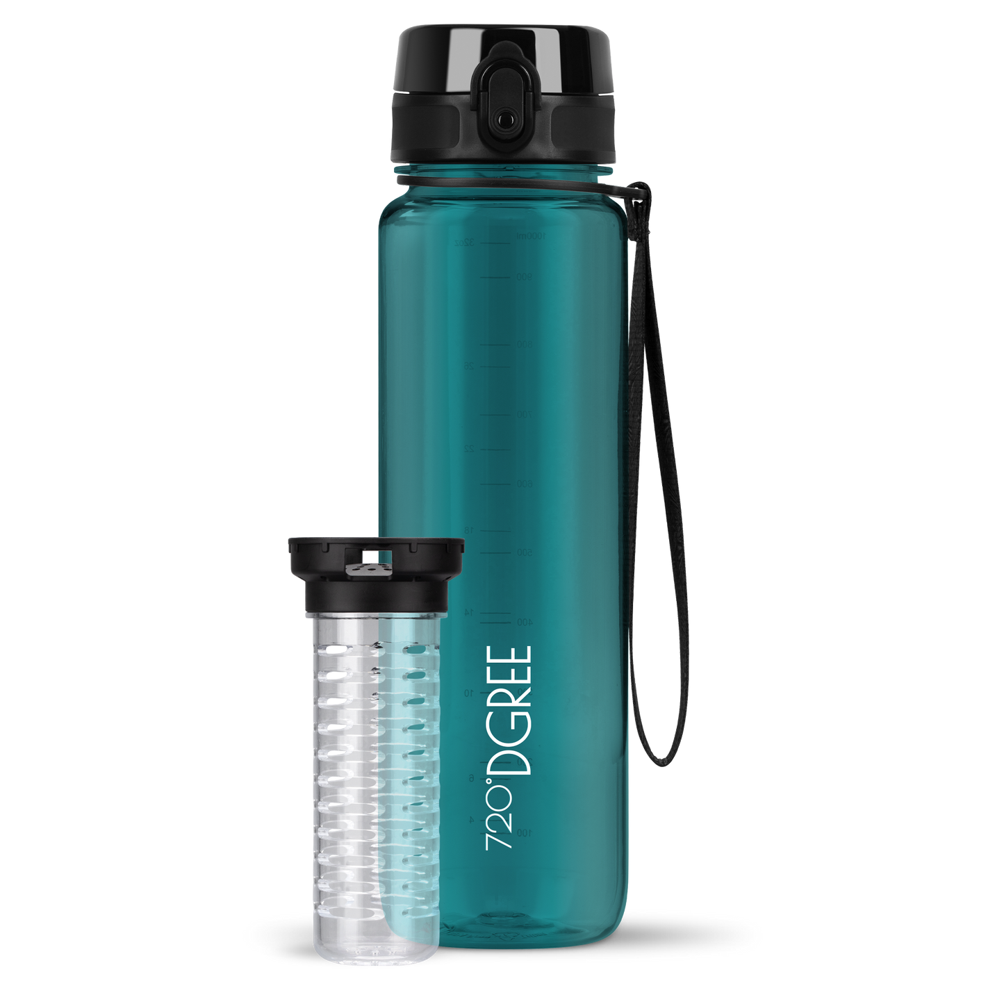 uberBottle Trinkflasche | crystalClear Fruchtbehälter