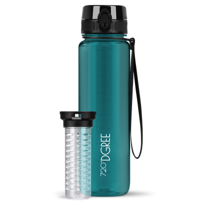 uberBottle Trinkflasche | crystalClear Fruchtbehälter