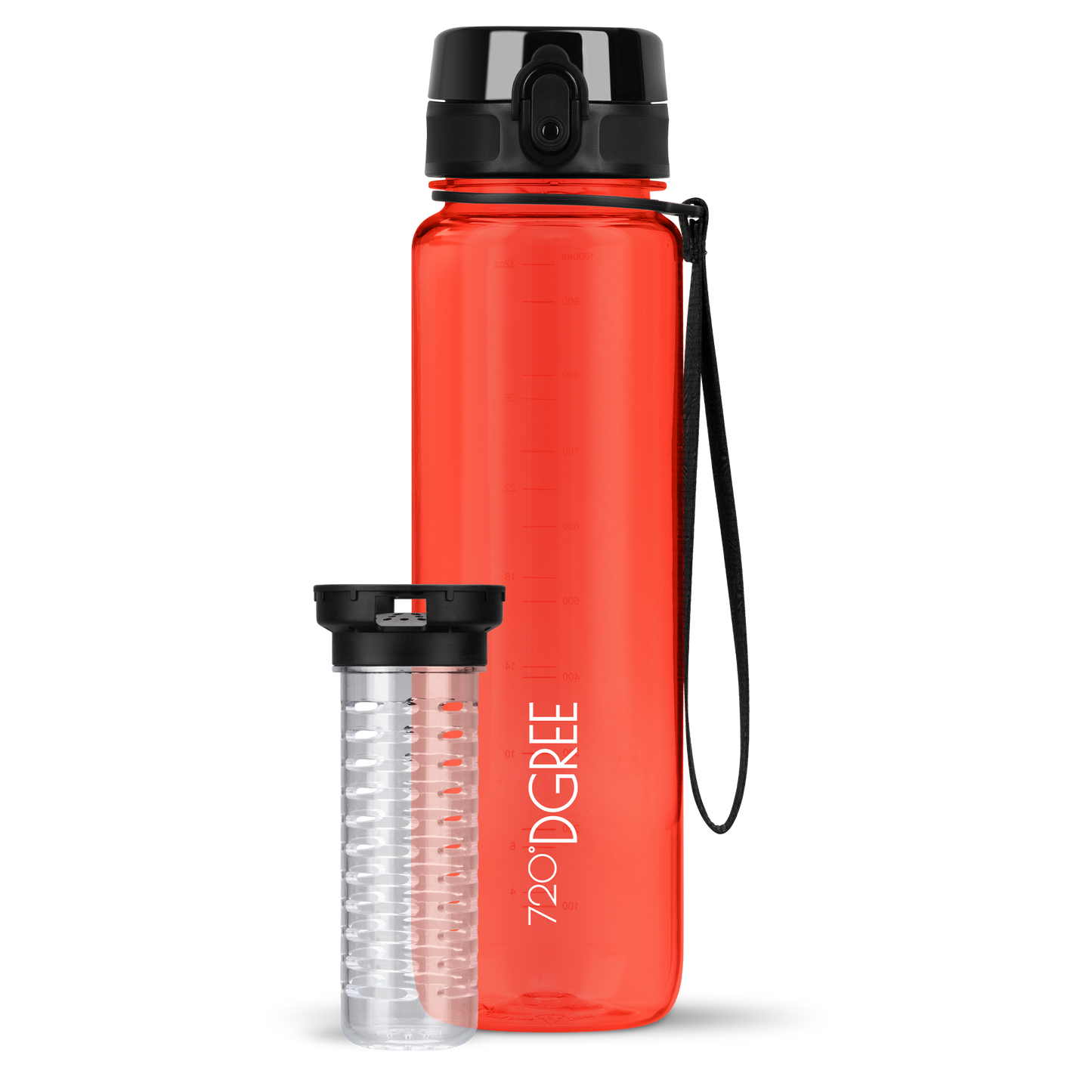 uberBottle Trinkflasche | crystalClear Fruchtbehälter