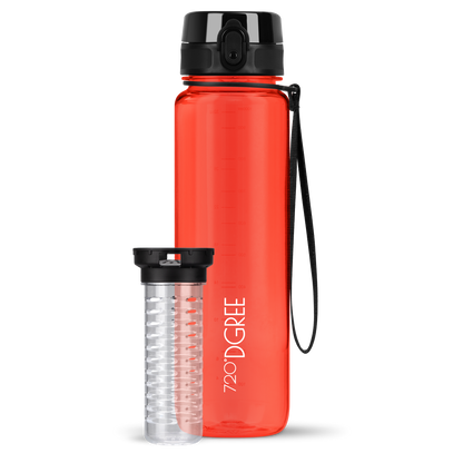 uberBottle Trinkflasche | crystalClear Fruchtbehälter