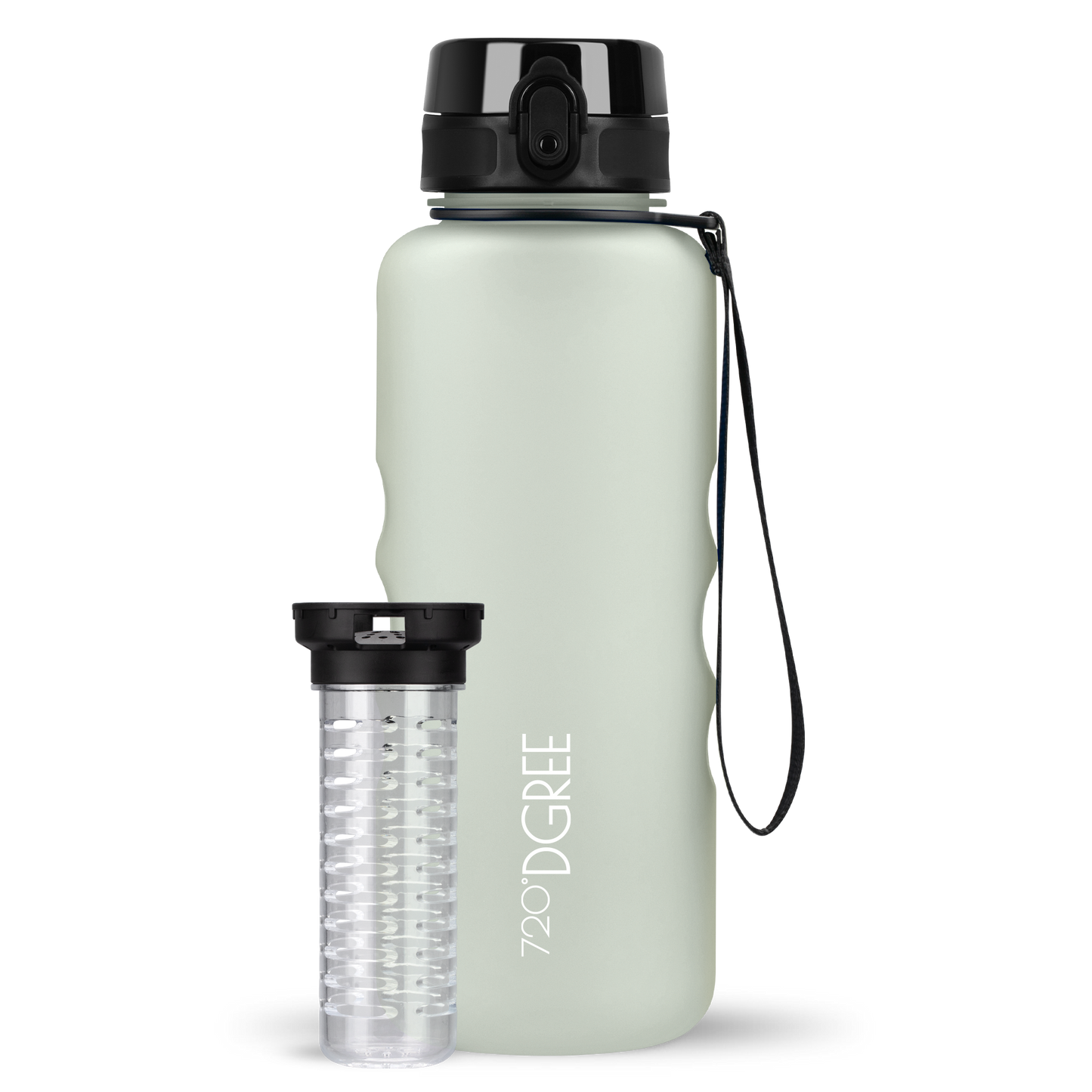 uberBottle Trinkflasche | softTouch Fruchtbehälter