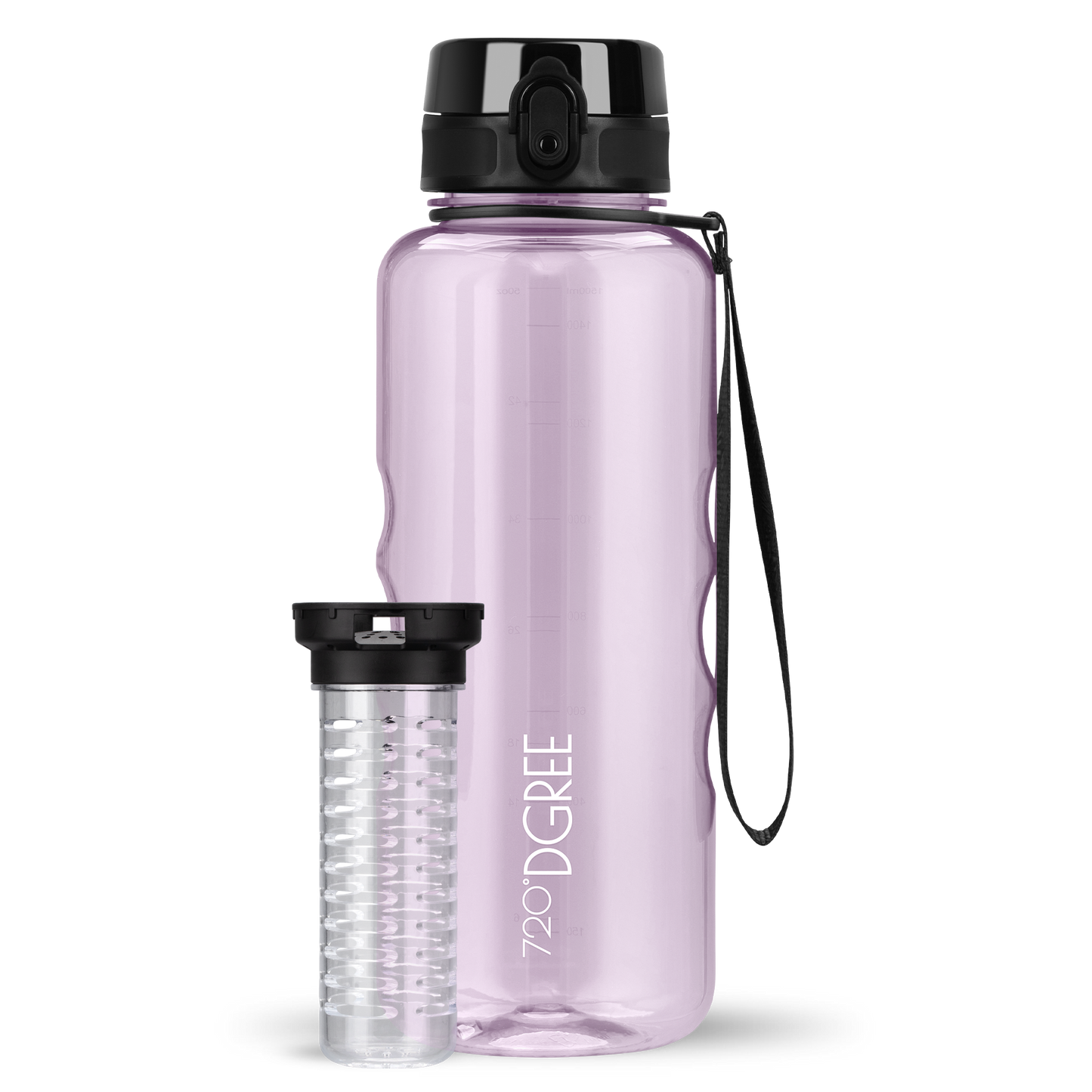 uberBottle Trinkflasche | crystalClear Fruchtbehälter