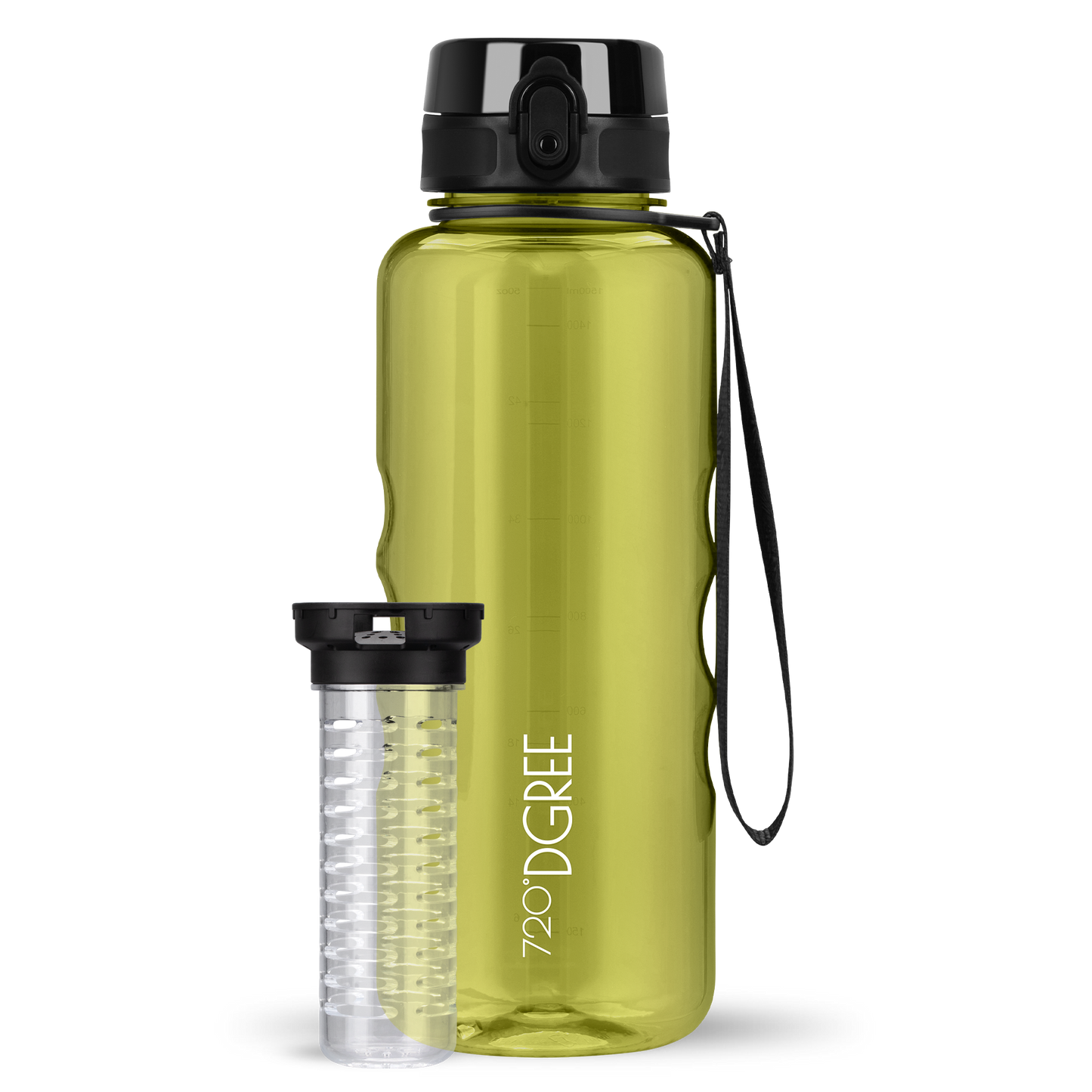 uberBottle Trinkflasche | crystalClear Fruchtbehälter