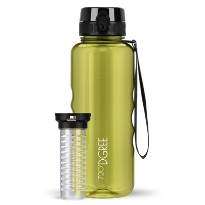 uberBottle Trinkflasche | crystalClear Fruchtbehälter