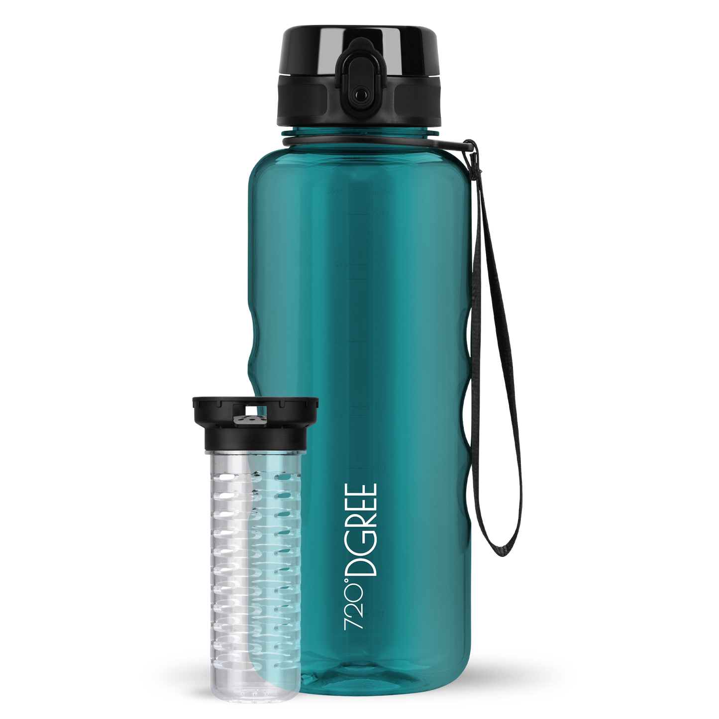 uberBottle Trinkflasche | crystalClear Fruchtbehälter
