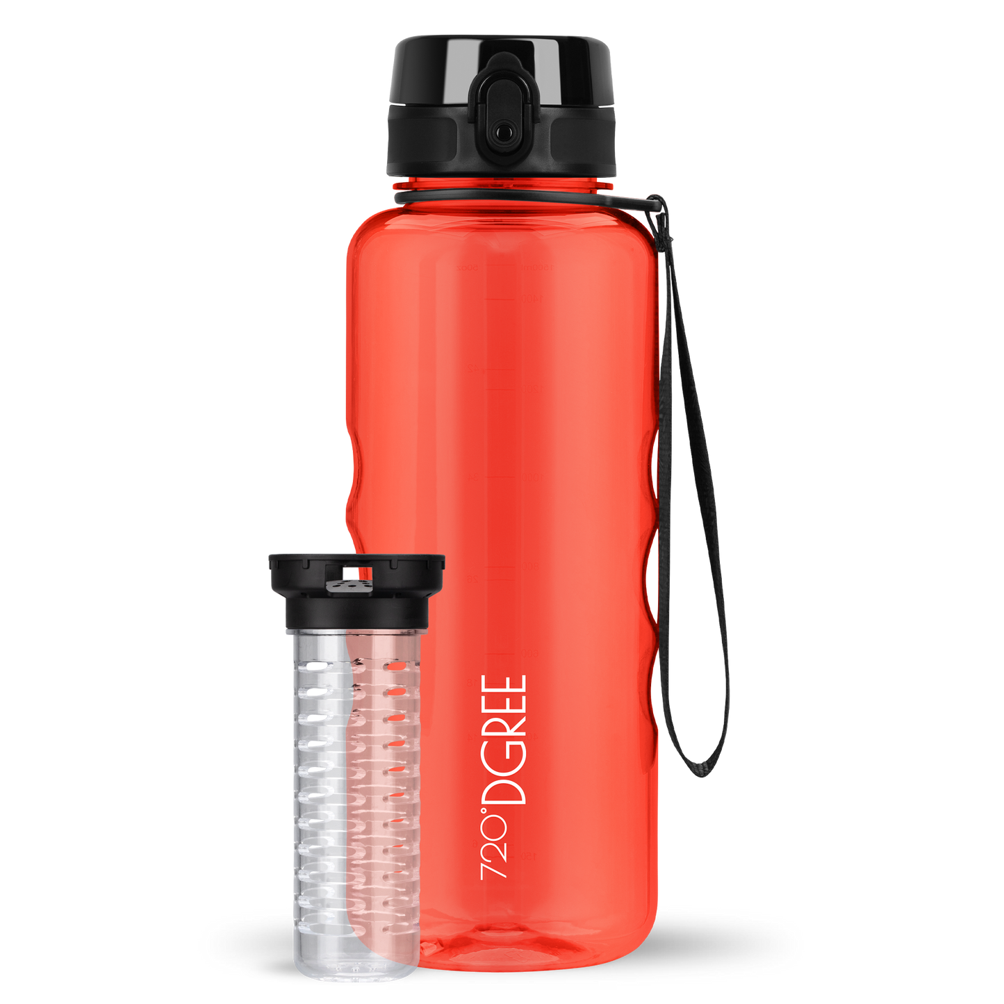 uberBottle Trinkflasche | crystalClear Fruchtbehälter