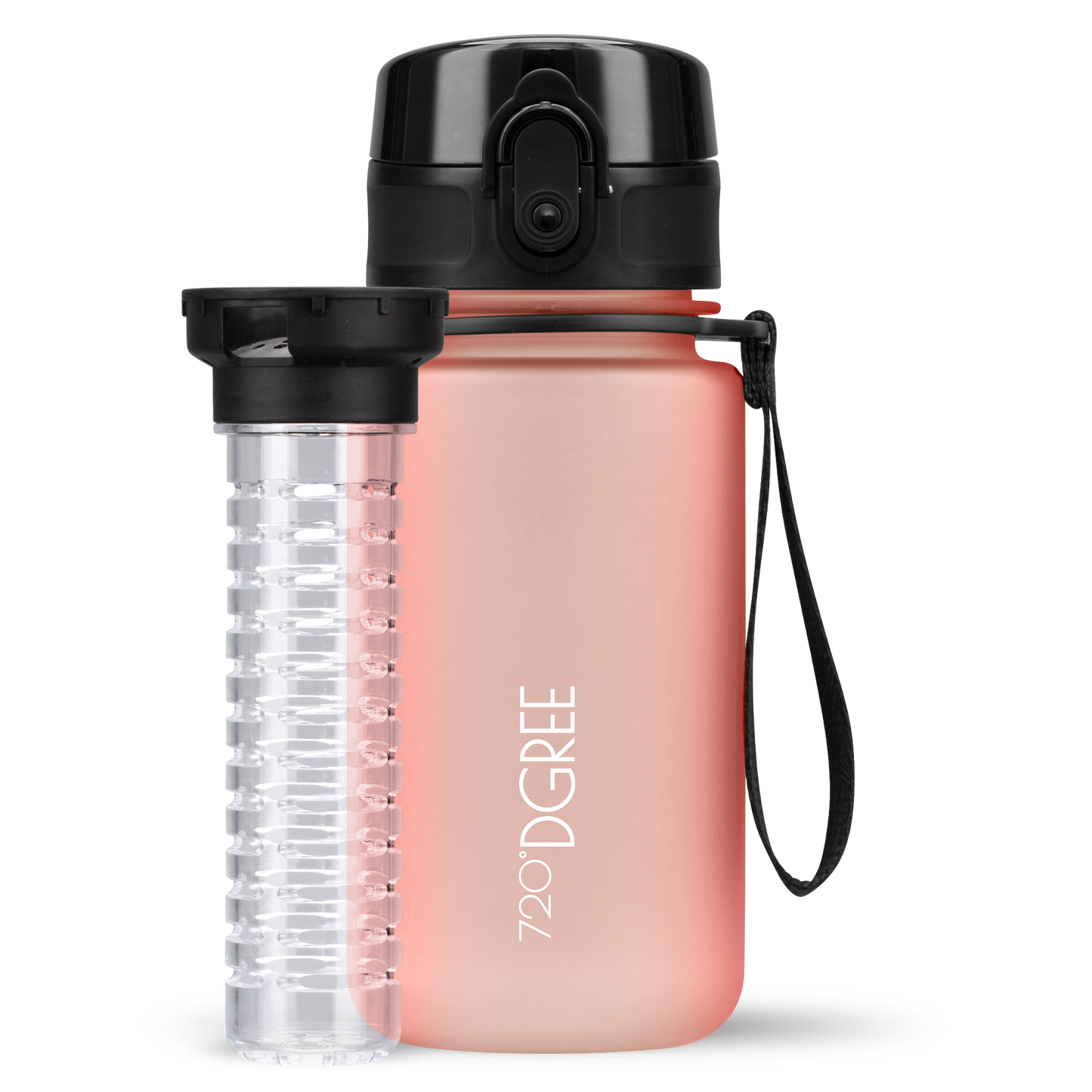 uberBottle Kids Trinkflasche | softTouch Fruchtbehälter - 350ml
