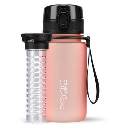 uberBottle Kids Trinkflasche | softTouch Fruchtbehälter - 350ml