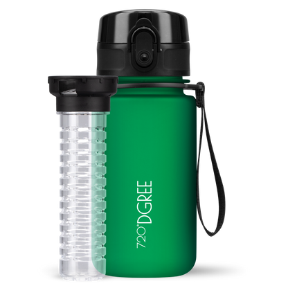 uberBottle Kids Trinkflasche | softTouch Fruchtbehälter - 350ml