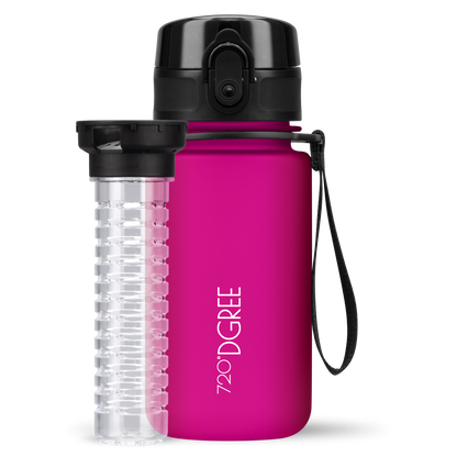 uberBottle Kids Trinkflasche | softTouch Fruchtbehälter - 350ml