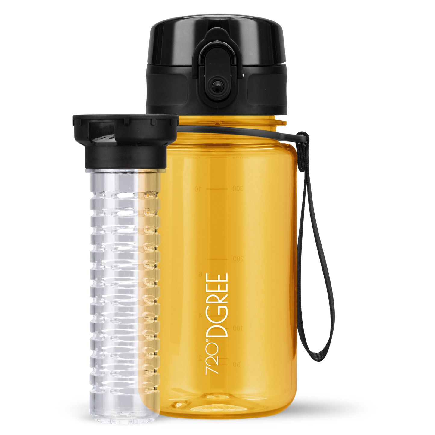 uberBottle Trinkflasche | crystalClear Fruchtbehälter - 350ml