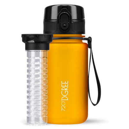 uberBottle Kids Trinkflasche | softTouch Fruchtbehälter - 350ml