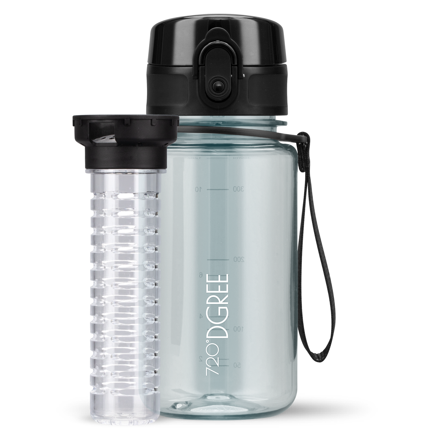 uberBottle Trinkflasche | crystalClear Fruchtbehälter - 350ml