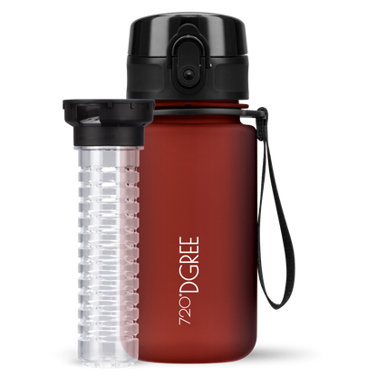 uberBottle Kids Trinkflasche | softTouch Fruchtbehälter - 350ml