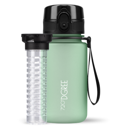 uberBottle Kids Trinkflasche | softTouch Fruchtbehälter - 350ml