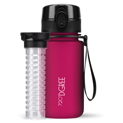 uberBottle Kids Trinkflasche | softTouch Fruchtbehälter - 350ml