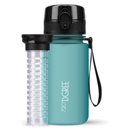 uberBottle Kids Trinkflasche | softTouch Fruchtbehälter - 350ml