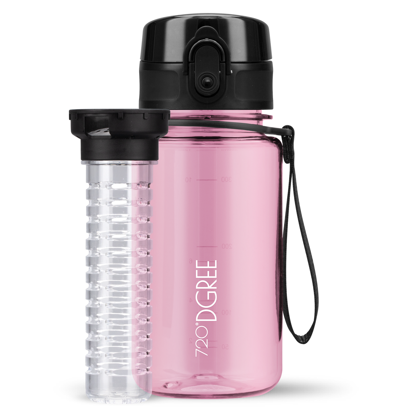 uberBottle Trinkflasche | crystalClear Fruchtbehälter - 350ml