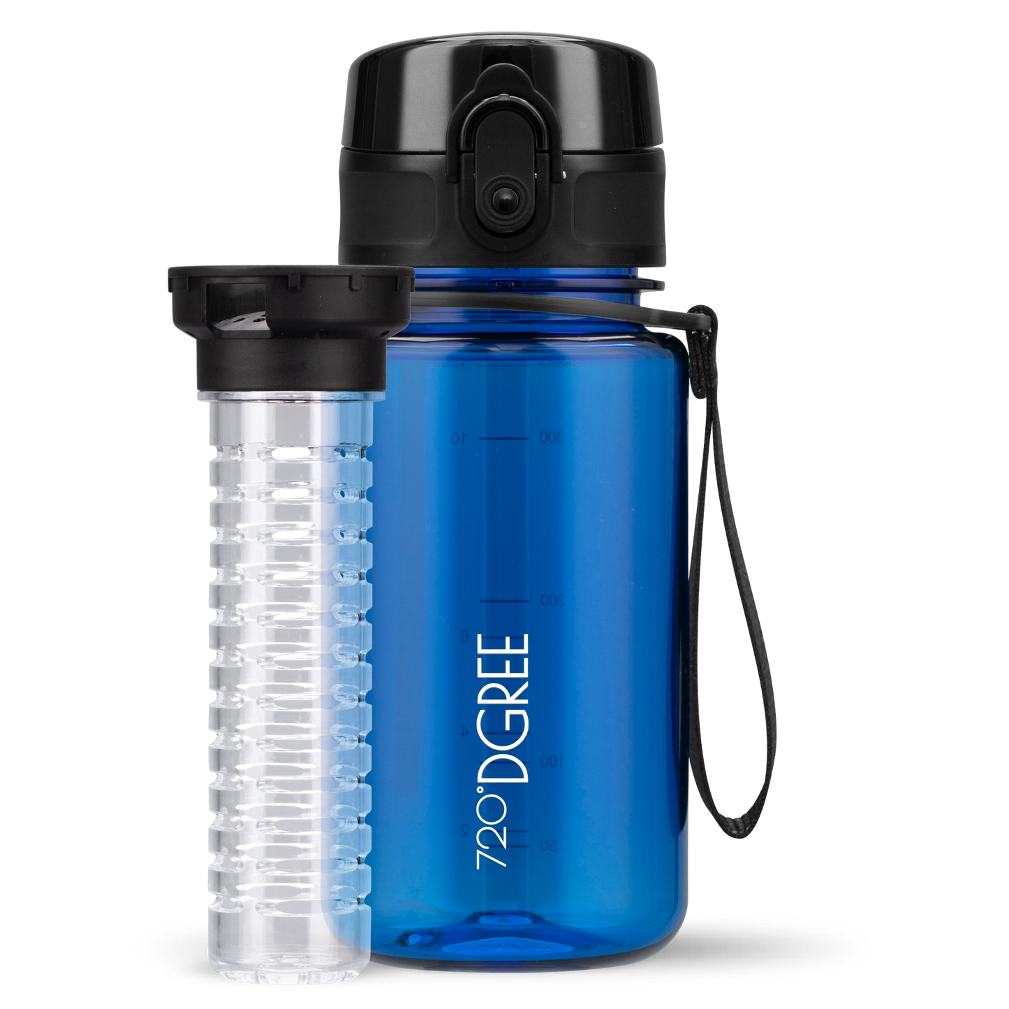 uberBottle Trinkflasche | crystalClear Fruchtbehälter - 350ml