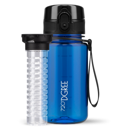 uberBottle Trinkflasche | crystalClear Fruchtbehälter - 350ml