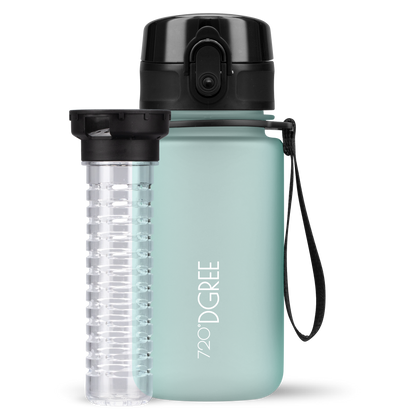 uberBottle Kids Trinkflasche | softTouch Fruchtbehälter - 350ml