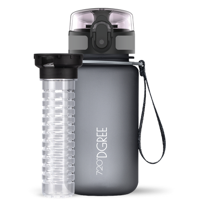 uberBottle Kids Trinkflasche | softTouch Fruchtbehälter - 350ml
