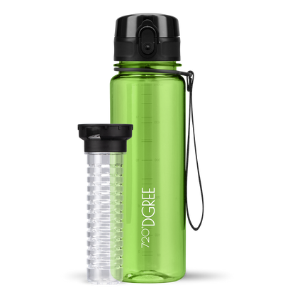uberBottle Trinkflasche | crystalClear Fruchtbehälter