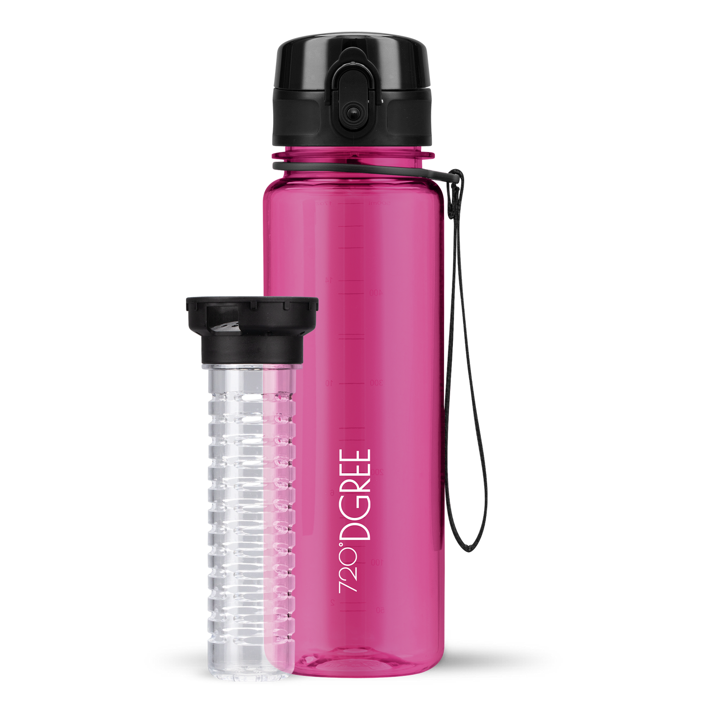 uberBottle Trinkflasche | crystalClear Fruchtbehälter