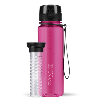 uberBottle Trinkflasche | crystalClear Fruchtbehälter