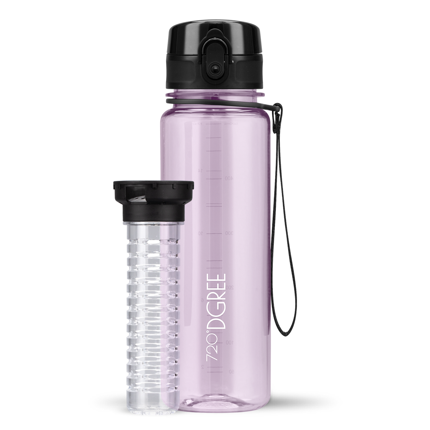 uberBottle Trinkflasche | crystalClear Fruchtbehälter