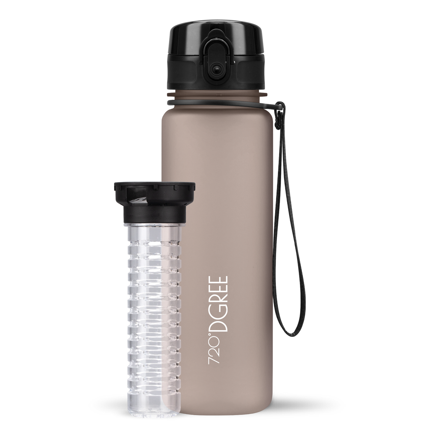 uberBottle Trinkflasche | softTouch Fruchtbehälter