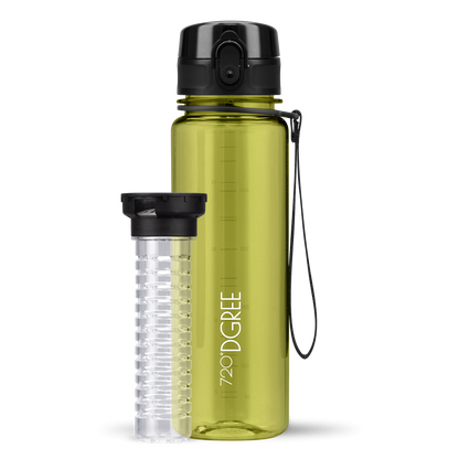 uberBottle Trinkflasche | crystalClear Fruchtbehälter