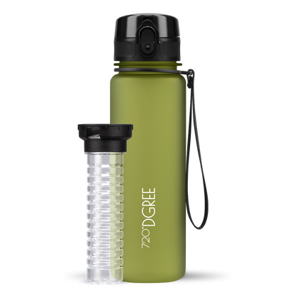 uberBottle Trinkflasche | softTouch Fruchtbehälter
