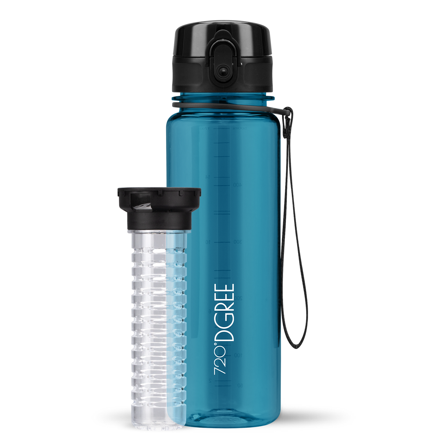 uberBottle Trinkflasche | crystalClear Fruchtbehälter
