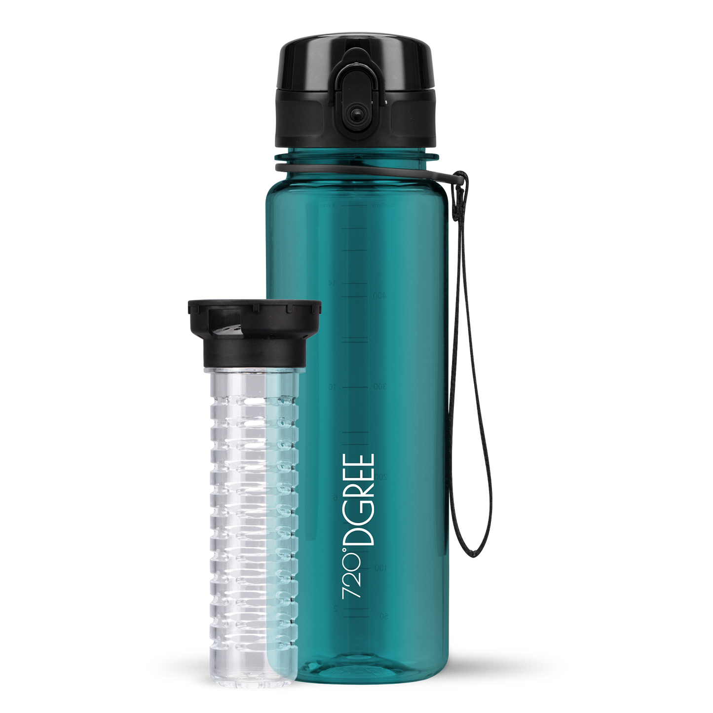 uberBottle Trinkflasche | crystalClear Fruchtbehälter