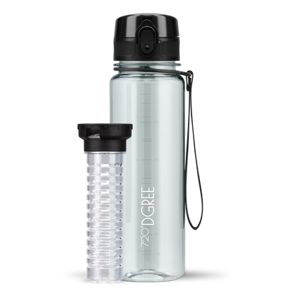 uberBottle Trinkflasche | crystalClear Fruchtbehälter