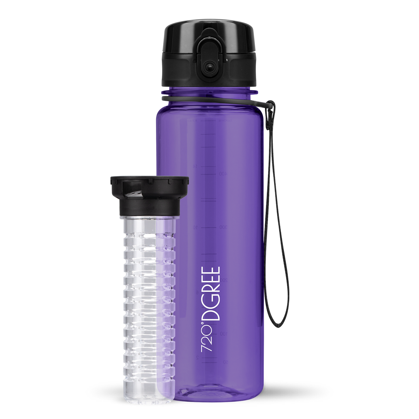 uberBottle Trinkflasche | crystalClear Fruchtbehälter