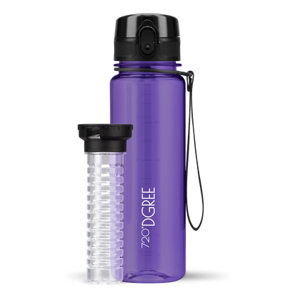 uberBottle Trinkflasche | crystalClear Fruchtbehälter
