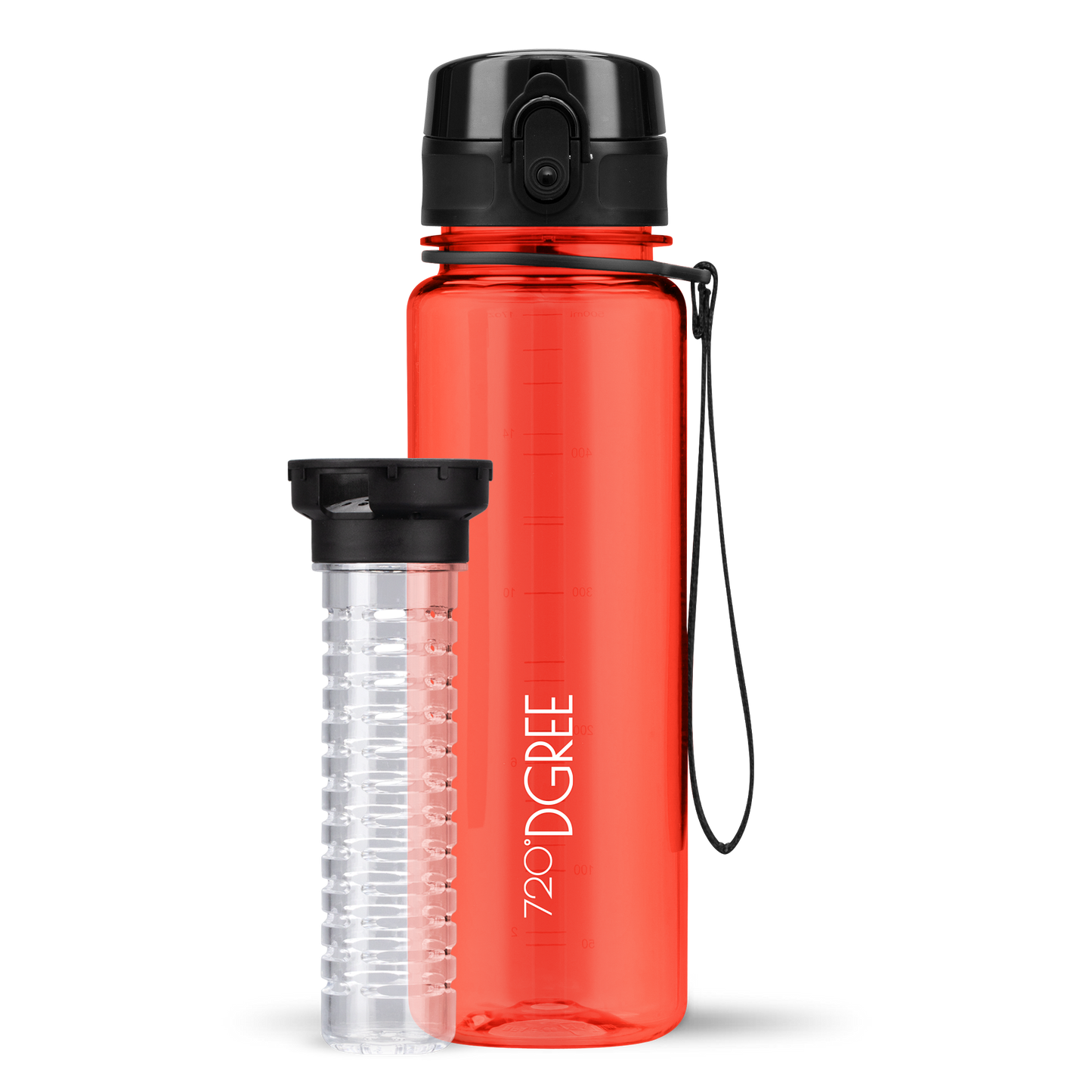 uberBottle Trinkflasche | crystalClear Fruchtbehälter