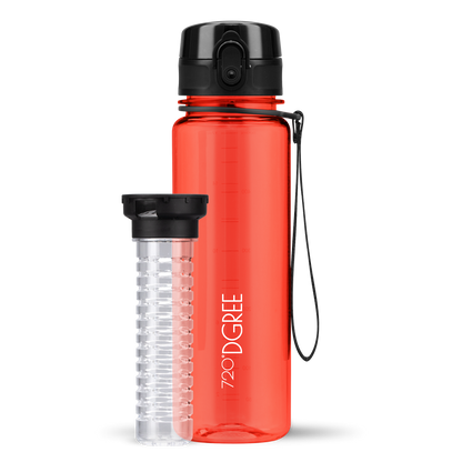 uberBottle Trinkflasche | crystalClear Fruchtbehälter
