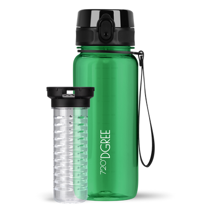 uberBottle Trinkflasche | crystalClear Fruchtbehälter