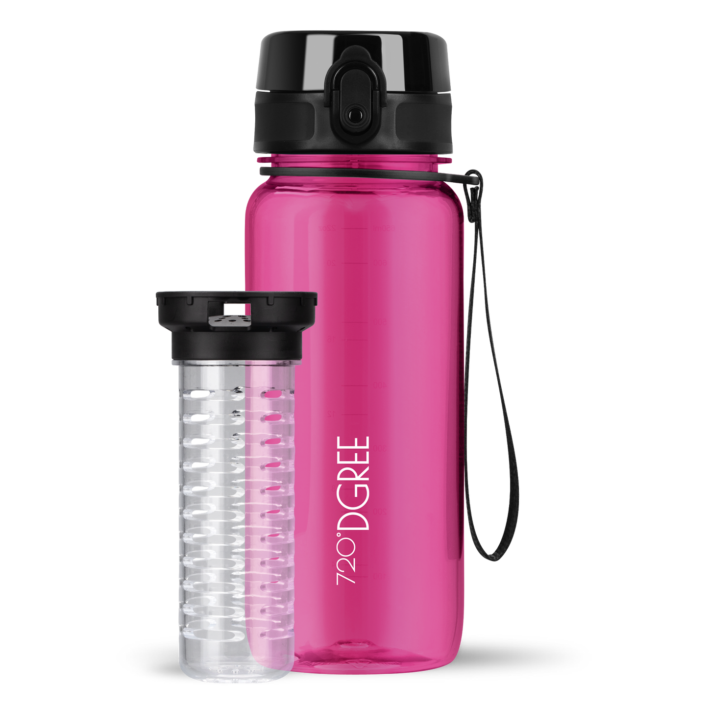 uberBottle Trinkflasche | crystalClear Fruchtbehälter