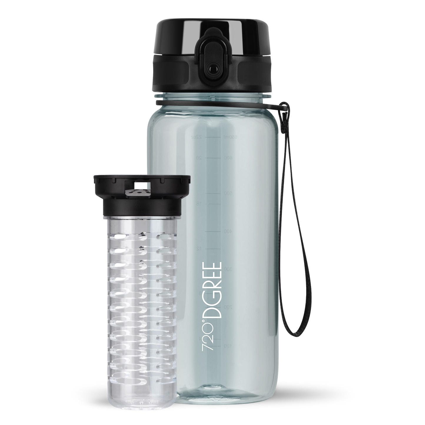 uberBottle Trinkflasche | crystalClear Fruchtbehälter