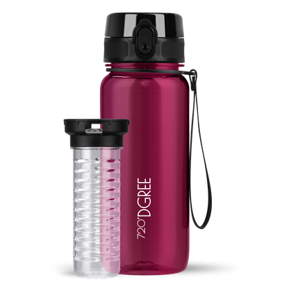 uberBottle Trinkflasche | crystalClear Fruchtbehälter