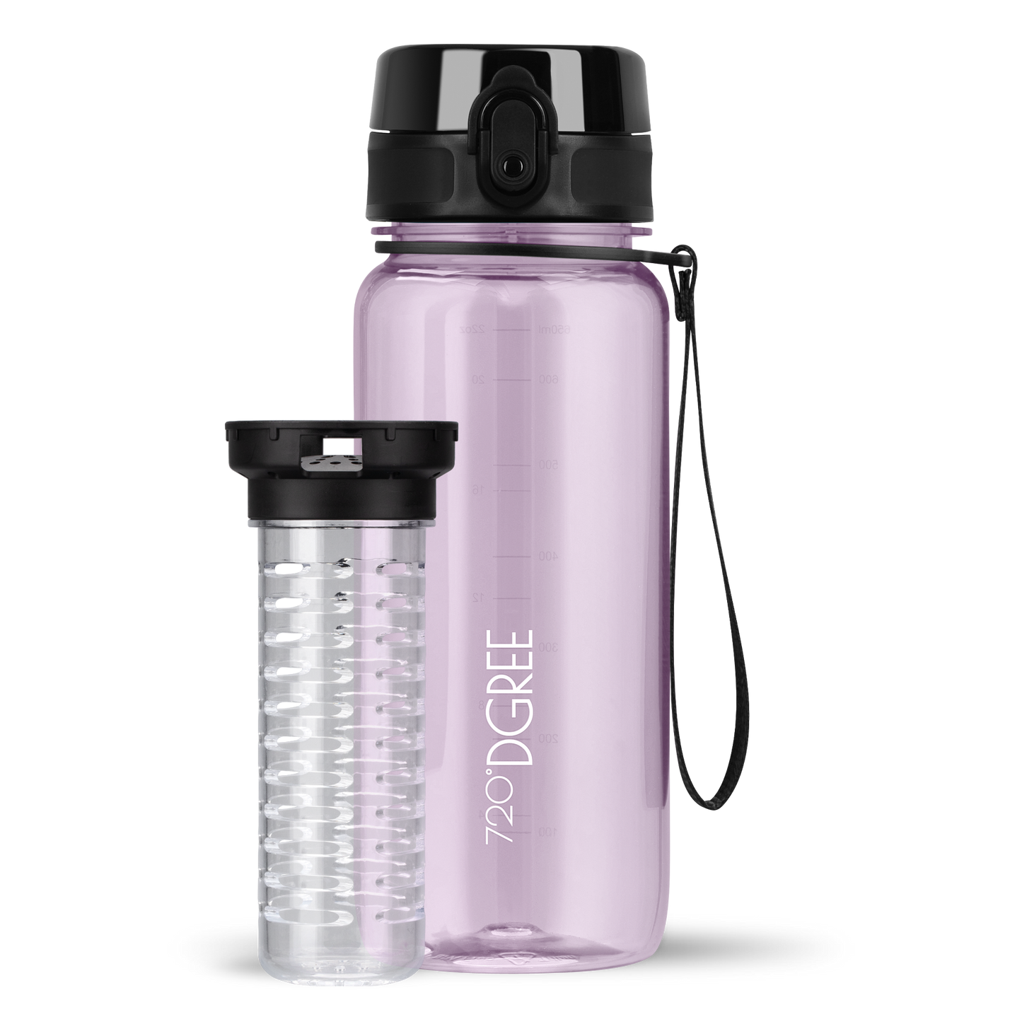 uberBottle Trinkflasche | crystalClear Fruchtbehälter