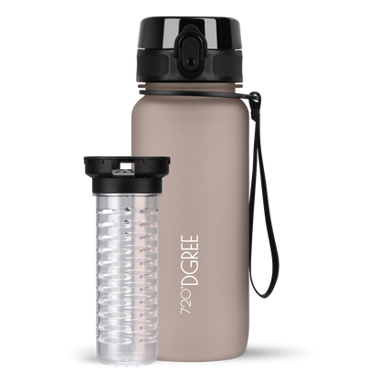 uberBottle Trinkflasche | softTouch Fruchtbehälter