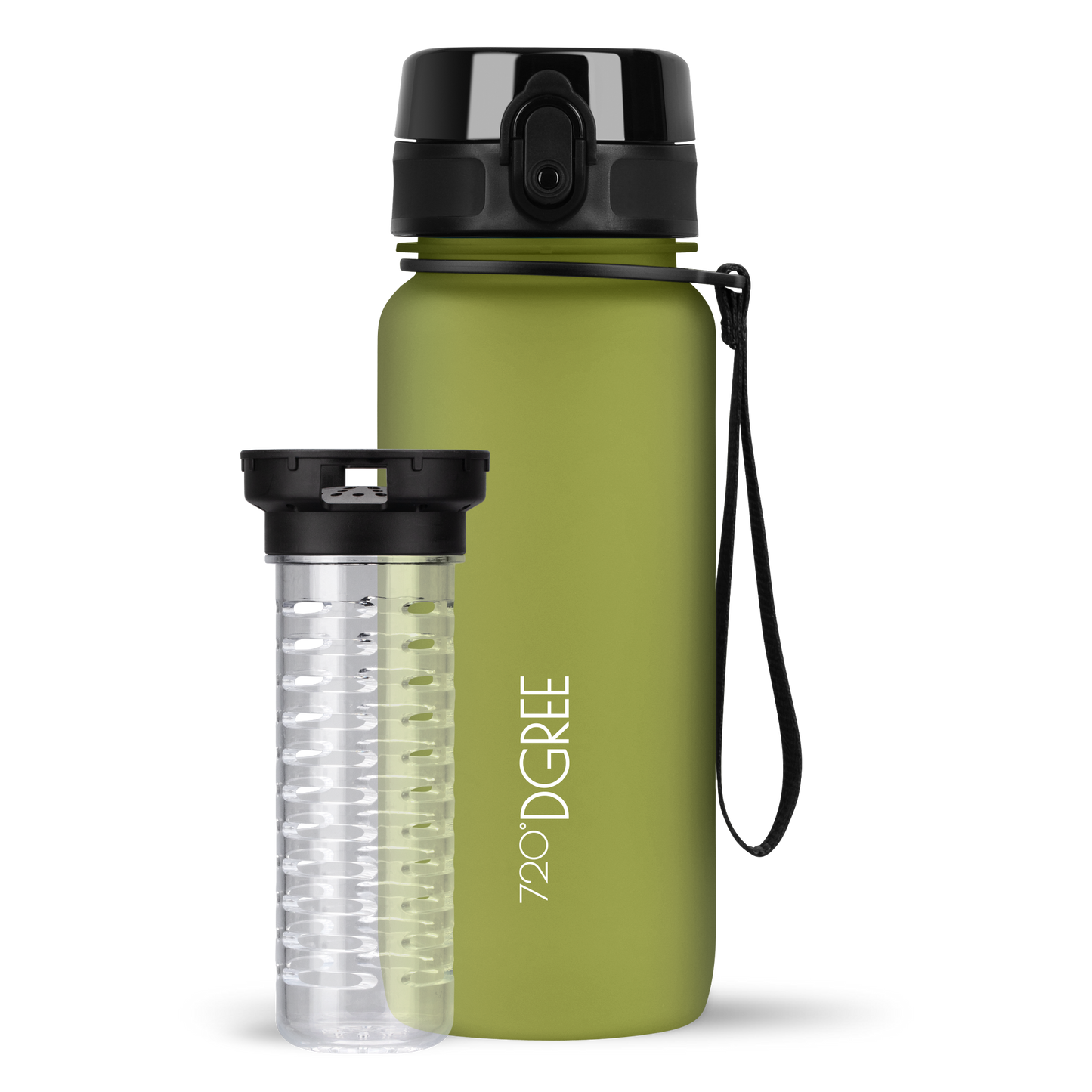uberBottle Trinkflasche | softTouch Fruchtbehälter